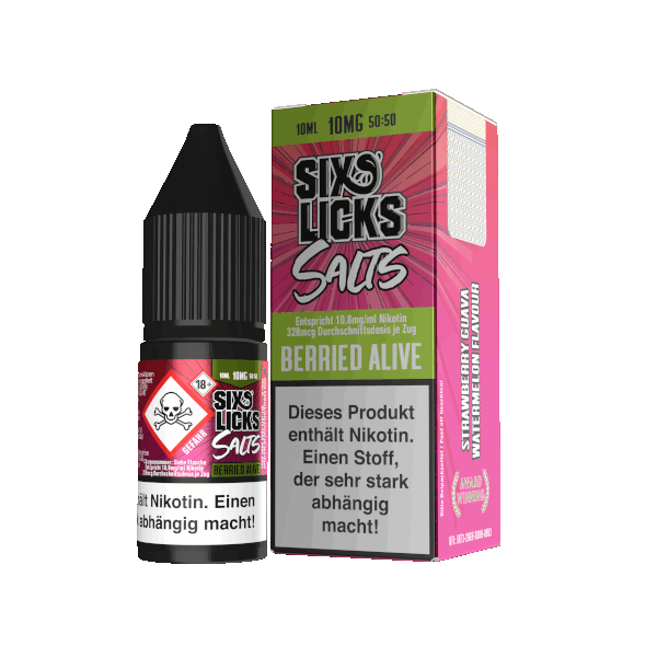 Six Licks - Berried Alive - NicSalt e-Liquid 10ml