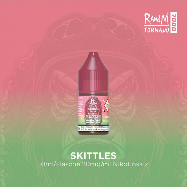 RandM Tornado - Skittles - 10ml Nic Salt Liquid