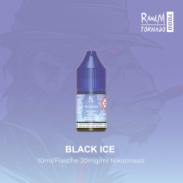 RandM Tornado - Black Ice - 10ml Nic Salt Liquid