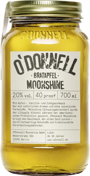 O&#039;Donnell Moonshine - Bratapfel 20% vol. 700ml Likör