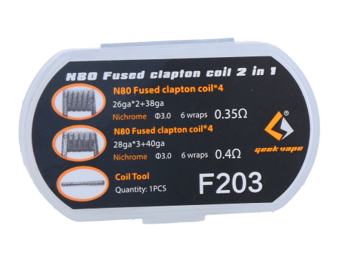Geekvape N80 Fused Clapton Coil 2 in 1 F203