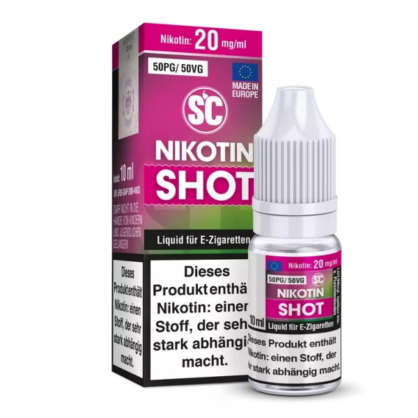 SC - 10ml Nikotin Shot 50PG/50VG 20 mg/ml