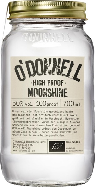 O&#039;Donnell Moonshine - High Proof 50% vol. 700ml Likör