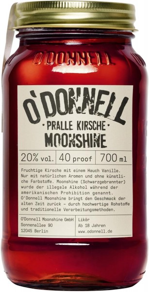 O&#039;Donnell Moonshine - Pralle Kirsche 20% vol. 700ml Likör