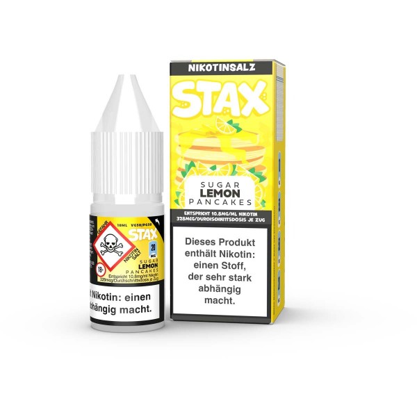Stax - Sugar Lemon Pancakes - NicSalt e-Liquid 10ml
