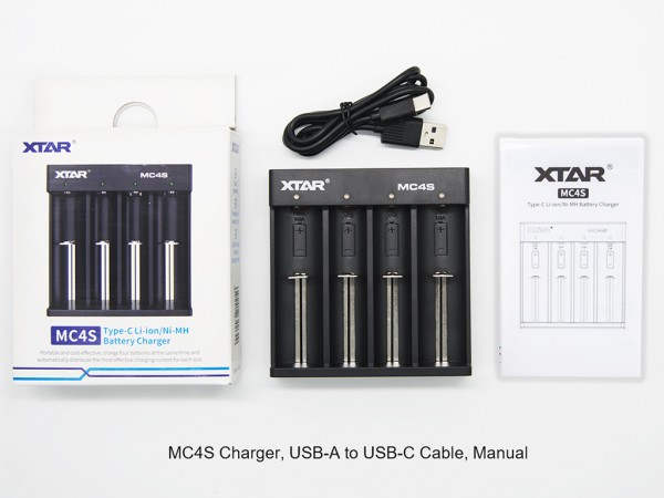 Xtar MC4S – kompaktes 4-Schacht Ladegerät