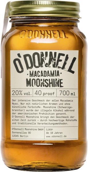 O&#039;Donnell Moonshine - Macadamia 20% vol. 700ml Likör