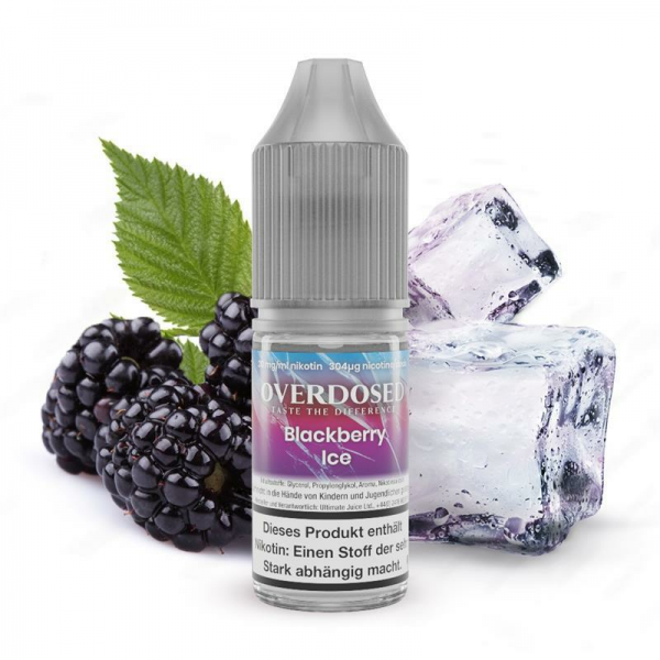 Overdosed - Blackberry Ice - 10ml Nic Salt Liquid