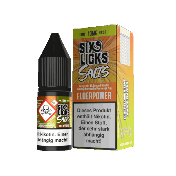 Six Licks - Elderpower - NicSalt e-Liquid 10ml