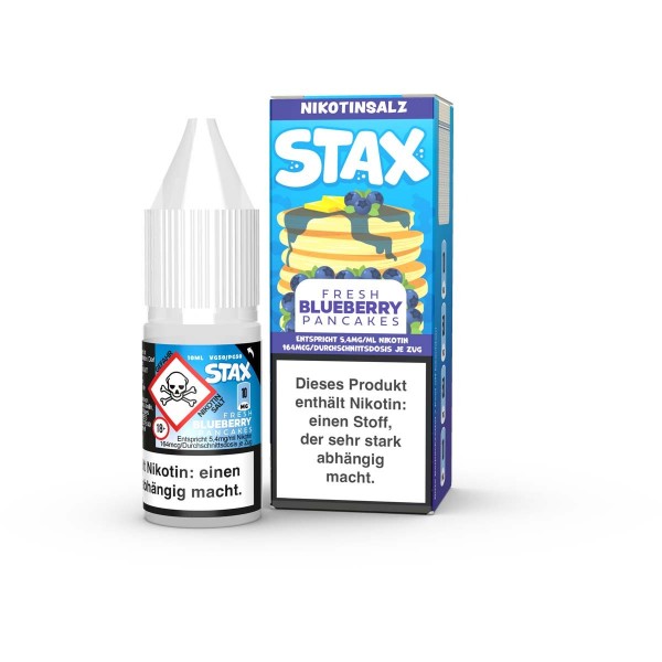 Stax - Fresh Blueberry Pancakes - NicSalt e-Liquid 10ml