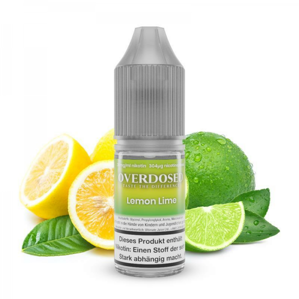 Overdosed - Lemon Lime - 10ml Nic Salt Liquid