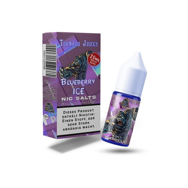 Tornado Juices - Blueberry On Ice Overdosed - Nikotinsalz Liquid 20mg 10ml