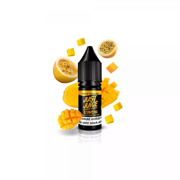 JUST JUICE - Mango &amp; Passionsfruit 10ml Nic Salt Liquid