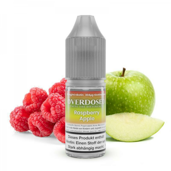 Overdosed - Raspberry Apple - 10ml Nic Salt Liquid