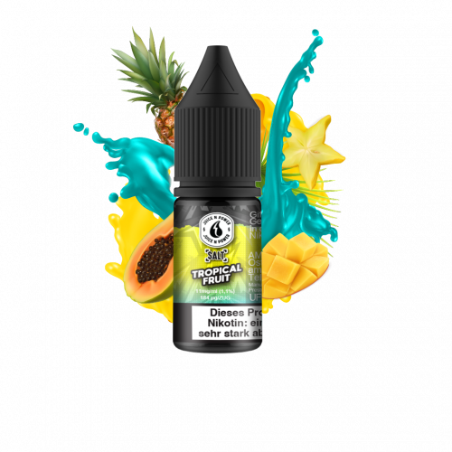 Juice &amp; Power - Tropical Fruit - 10ml Nic Salt Liquid