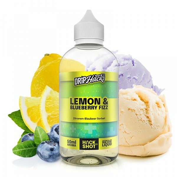 DRIP HACKS - Lemon &amp; Blueberry Fizz 50ml Longfill Aroma