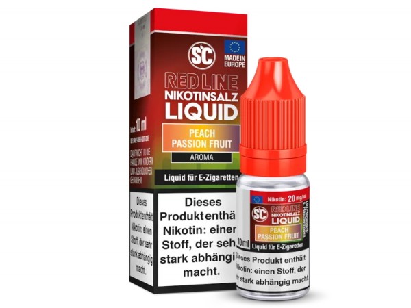 SC - Red Line - Peach Passion Fruit - 10ml Nikotinsalz Liquid