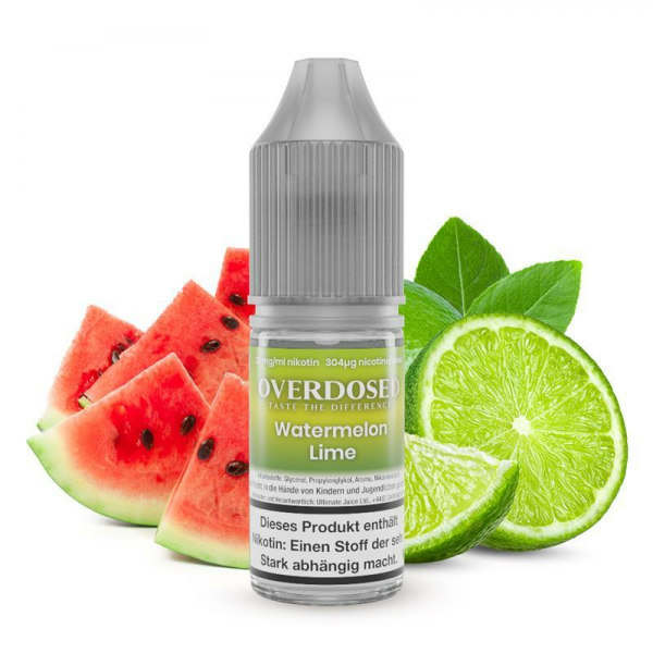 Overdosed - Watermelon Lime - 10ml Nic Salt Liquid