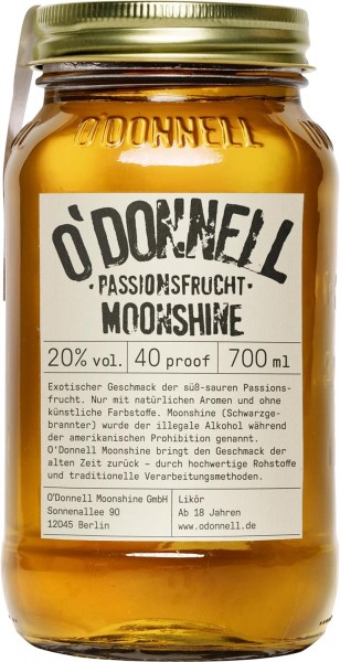 O&#039;Donnell Moonshine - Passionsfruit 20% vol. 700ml Likör