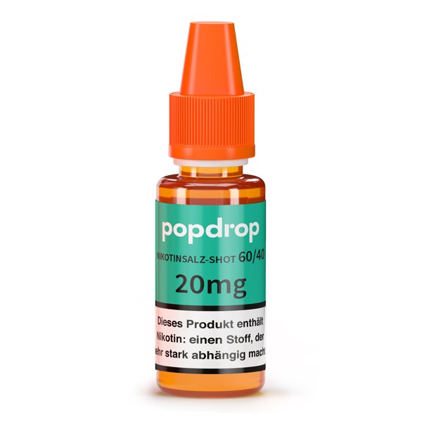 PopDrop 60/40 VPG - Nikotinsalz Shot - 10ml - 20mg