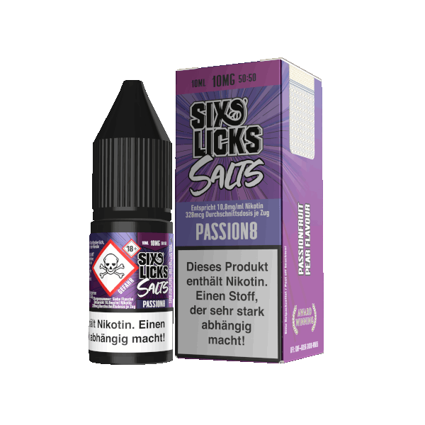 Six Licks - PASSION8 - NicSalt e-Liquid 10ml