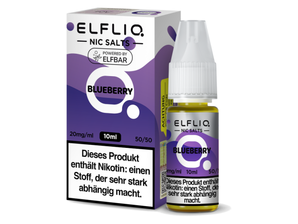 ELFLIQ - Blueberry 10ml Nic Salt Liquid