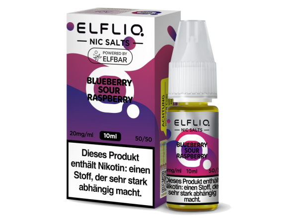 ELFLIQ - Blueberry Sour Raspberry 10ml Nic Salt Liquid
