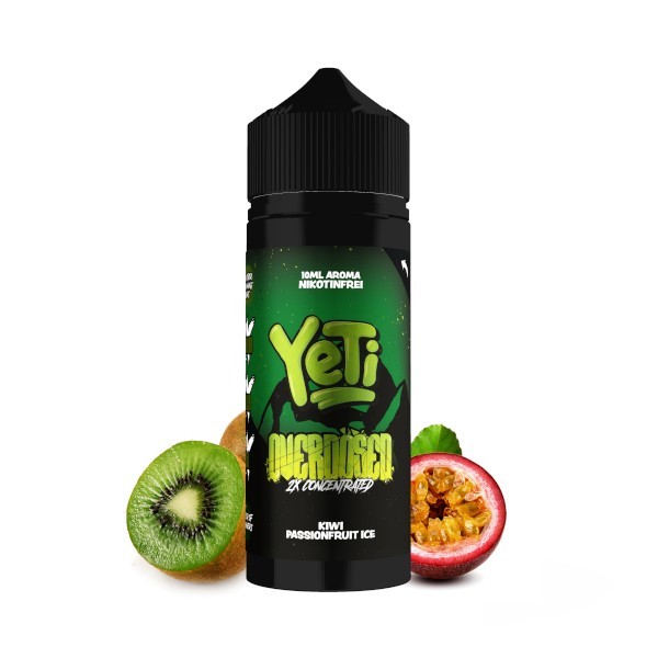 Yeti Overdosed - Kiwi Passionfruit Ice 10ml Longfill Aroma