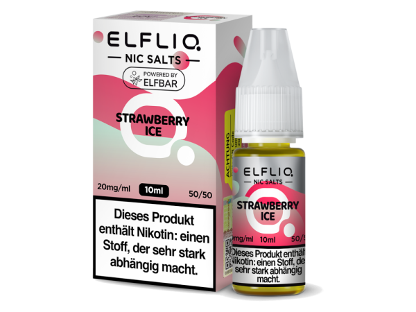 ELFLIQ - Strawberry Ice 10ml Nic Salt Liquid