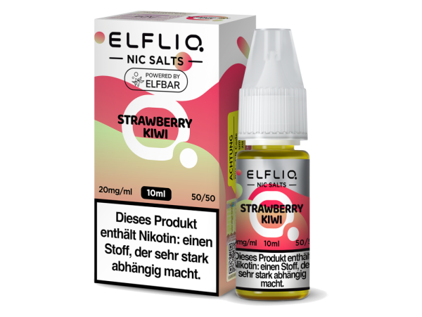 ELFLIQ - Strawberry Kiwi 10ml Nic Salt Liquid