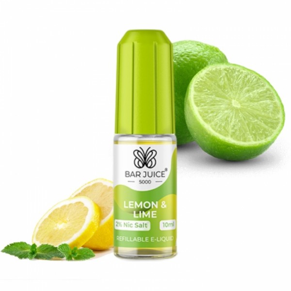 Bar Juice 5000 - Lemon &amp; Lime - 10ml Nic Salt Liquid