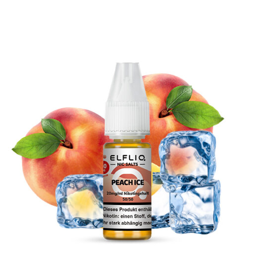Elfliq - Peach Ice 10ml NicSalt Liquid – Bild 3