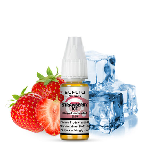 Elfliq - Strawberry Ice 10ml NicSalt Liquid – Bild 3