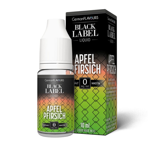 GermanFLAVOURS Black Label - Apfel Pfirsich 10ml Liquid