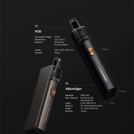 Justfog GLENT E-Zigaretten Pod Kit – Bild 9