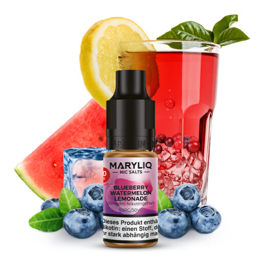 MARYLIQ - Blueberry Watermelon Lemonade 10ml NicSalt Liquid – Bild 3