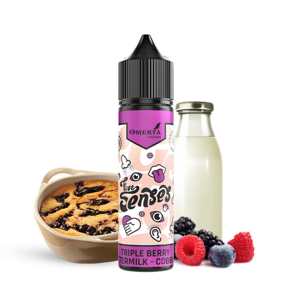 Omerta Liquids - 5-SENSES - Triple Berry Buttermilk Cobbler