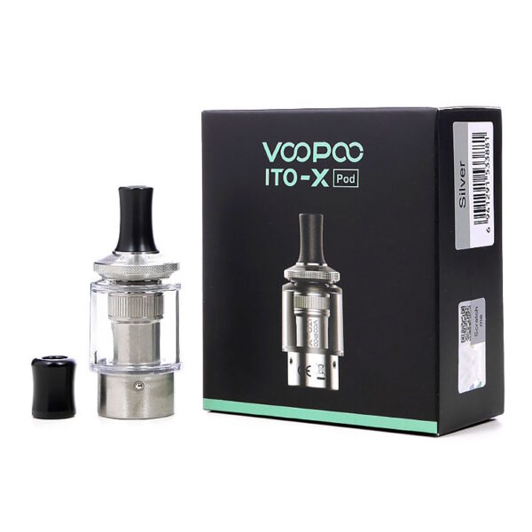 VooPoo ITO-X Pod Tank Verdampfer – Ohne Coil (Silber)