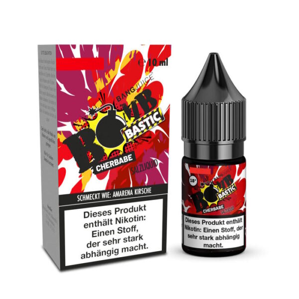 Bang Juice Bombbastic - Cherbabe 10ml NicSalt Liquid