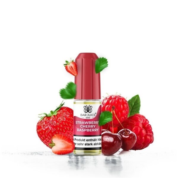 Bar Juice 5000 - Strawberry Cherry Raspberry 10ml NicSalt Liquid