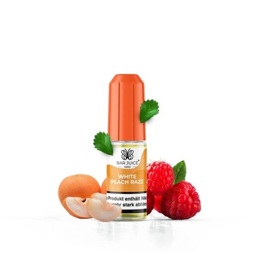 Bar Juice 5000 - White Peach Razz 10ml NicSalt Liquid