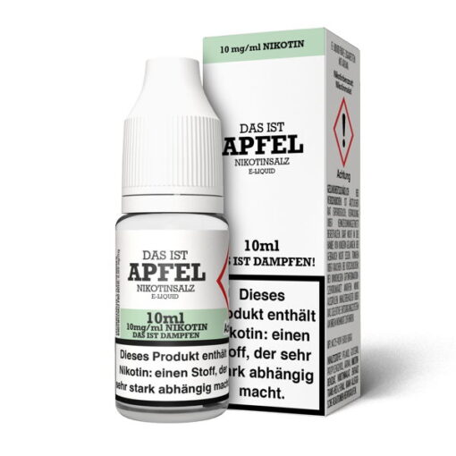 Das ist Dampfen - Apfel 10ml NicSalt Liquid – Bild 2