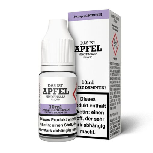 Das ist Dampfen - Apfel 10ml NicSalt Liquid – Bild 3