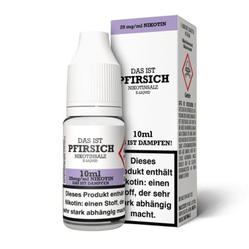 Das ist Dampfen - Pfirsich 10ml NicSalt Liquid – Bild 3