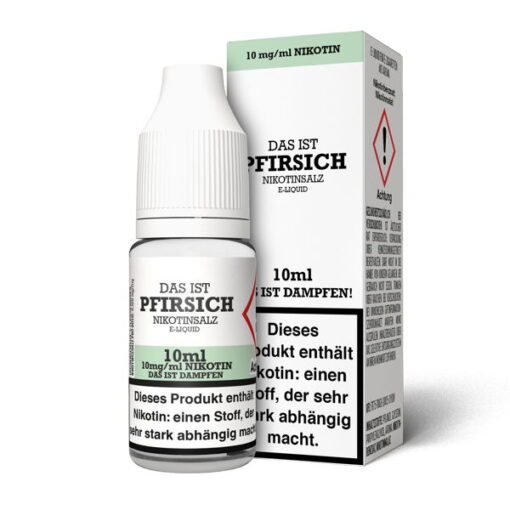 Das ist Dampfen - Pfirsich 10ml NicSalt Liquid – Bild 2