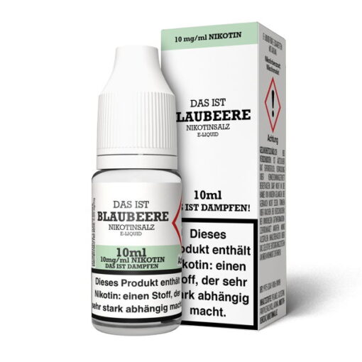 Das ist Dampfen - Blaubeere 10ml NicSalt Liquid – Bild 2