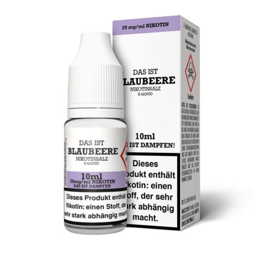 Das ist Dampfen - Blaubeere 10ml NicSalt Liquid – Bild 3