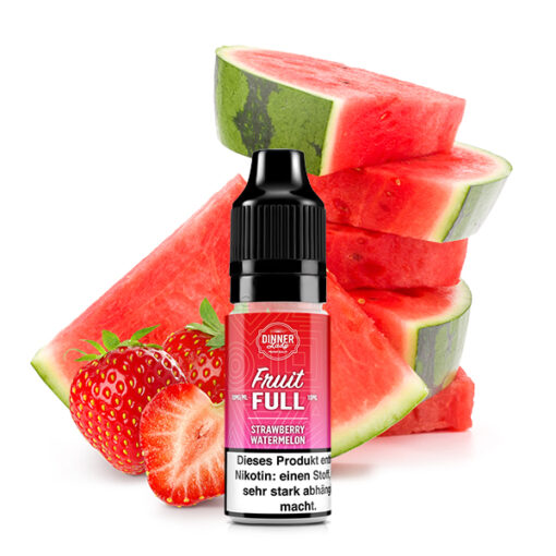 Dinner Lady Fruit Full - Strawberry Watermelon 10ml NicSalt Liquid – Bild 2