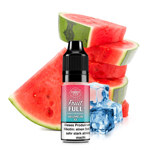 Dinner Lady Fruit Full - Watermelon Ice 10ml NicSalt Liquid – Bild 2