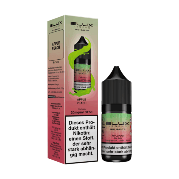 ELUX - Apple Peach 10ml NicSalt Liquid